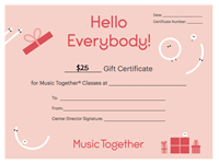 $25 Gift Certificate