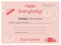 Full Semester Gift Certificate