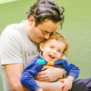 dad and son at Music Together class in DC
