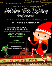 Ages 6+ (deposit) Dance the Tree Lighting With Miss Hannah