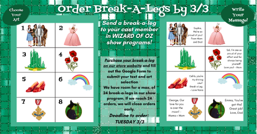 "Break a Legs" The Wizard of Oz