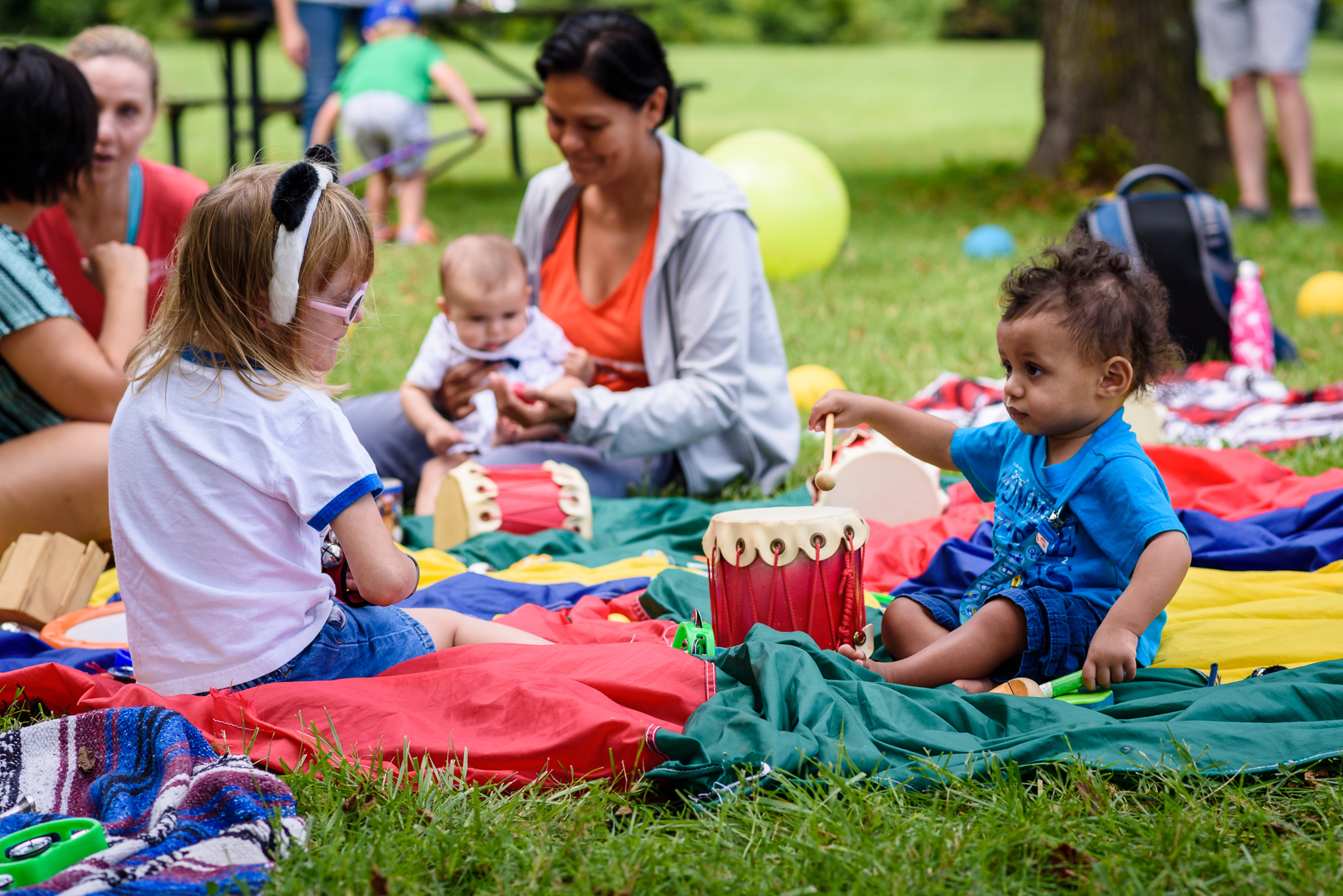Family-style mixed age classes encourage children to learn from each other on their own developmental timeline