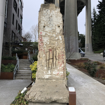 Piece of the Berlin Wall in Fremont, Seattle