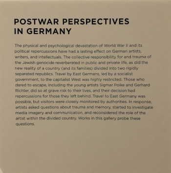 Test of postwar perspectives in Germany