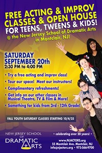NJSDA FREE YOUTH SAMPLE CLASS - SEPT. 20, 2025
