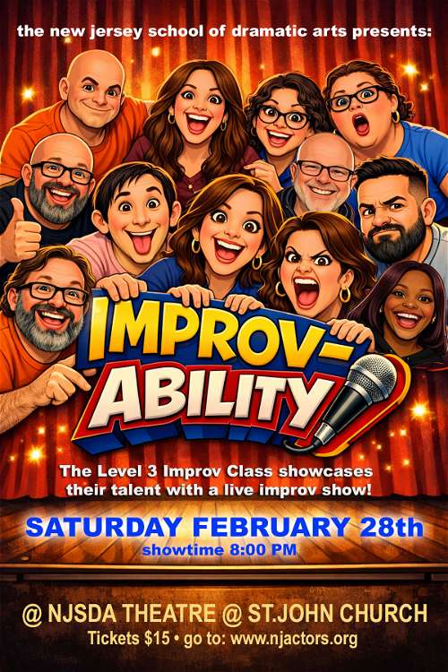 NJSDA PRESENTS: IMPROV-ABILITY The Level 3 Improv Class Showcase
