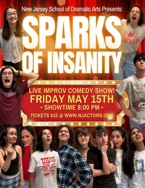 NJSDA PRESENTS: SPARKS OF INSANITY! - Live Improv Comedy Show!