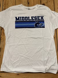 White Stripes T-Shirt - Youth M