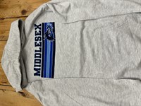 Grey Stripes Hooded Sweatshirt - Youth XL